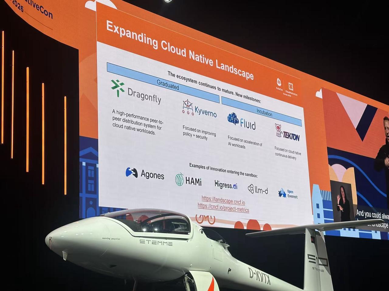 HAMi highlighted as an expanded Cloud Native Landscape project during the Keynote